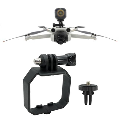 Camera Adapter Mount for DJI Mini 3/4 Pro/Mini 3 Drone Carry Bracket Top Extension Camera 1/4 Screw Adapter Bracket Mount Compatible for Insta360 Action Camera/LED Flight Light - color: Top Extension