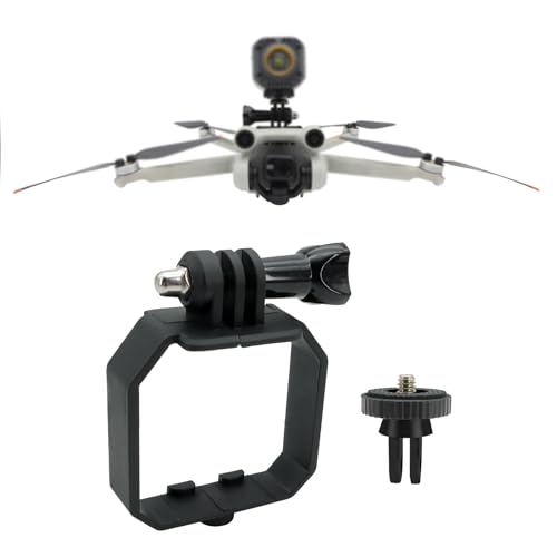 Camera Adapter Mount for DJI Mini 3/4 Pro/Mini 3 Drone Carry Bracket Top Extension Camera 1/4 Screw Adapter Bracket Mount Compatible for Insta360 Action Camera/LED Flight Light - color: Top Extension