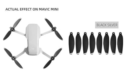 BTG Propellers for DJI Mini 4K/Mini 2 Se/Mavic Mini Drone Accessories Replacement Parts Blades Props (Black Silver)