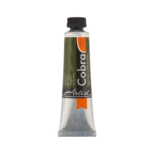 Cobra Water-Mixable Oil Color 40 ml Tube - Olive Green