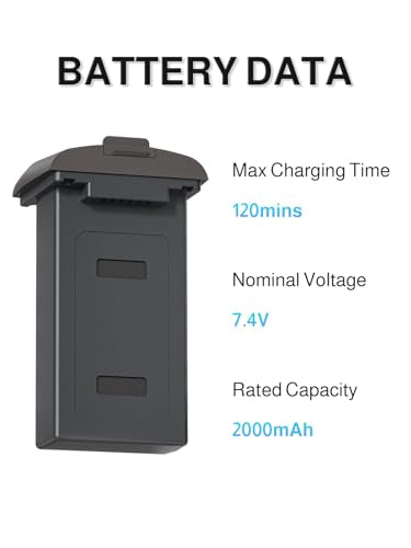UranHub G30 Drone 7.4V 2000mAh Intelligent Replacement Power Accessory – 30-Minute Flight Time, Only Designed G30 Drone
