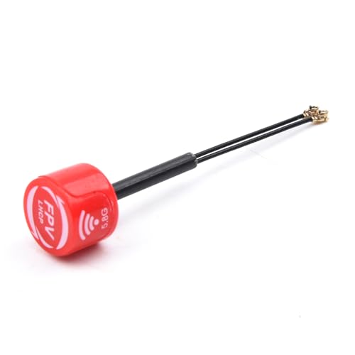 YoungRC FPV 5.8G LHCP Antenna High Gain 3Dbi FPV Mini Antenna (2PCS) - color: Red