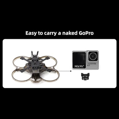 HGLRC 2inch Cinewhoop FPV Drone Frame for FPV Cinewhoop Racing Drone Quadcopters (Black)