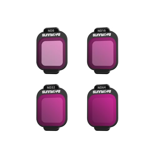 ND Filter Kit for DJI Flip Drone,MCUV,CPL ND8 ND16 ND32 ND64 Multi-Coated Camera Lens Filter Set Light Reduction Vlog Camera Filter Accessories (4PCS ND Set(ND8 + ND16 + ND32 + ND64))