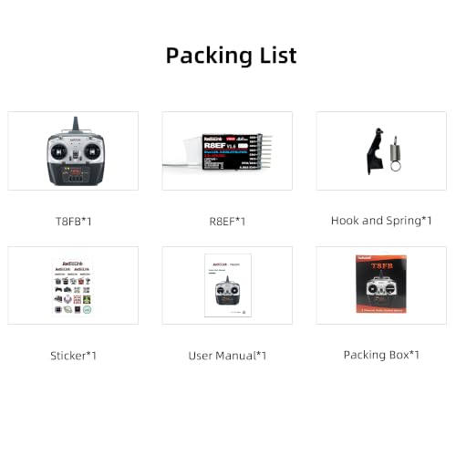 Radiolink T8FB 8 Channels 2.4GHz RC Remote Transmitter and R8EF Receiver