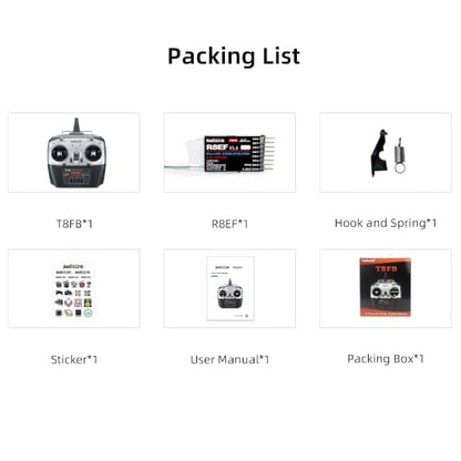 Radiolink T8FB 8 Channels 2.4GHz RC Remote Transmitter and R8EF Receiver