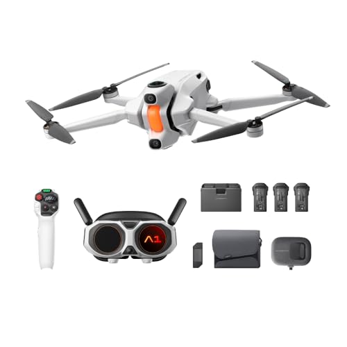 Antigravity A1 Infinity Bundle with Antigravity Care 2-Year - 8K 360 Drone for Immersive Flight, Point-to-Fly Motion Control, Obstacle Avoidance, Deep Track, Auto Return, 10km Transmission, Auto Edit