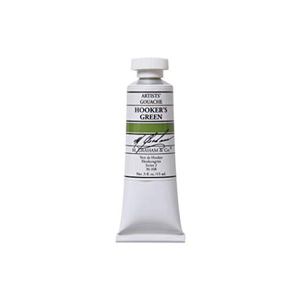 M. Graham 1/2-Ounce Tube Gouache Paint, Hooker's Green - color: Hooker's Green, size: 0.5 Fl Oz (Pack of 1)