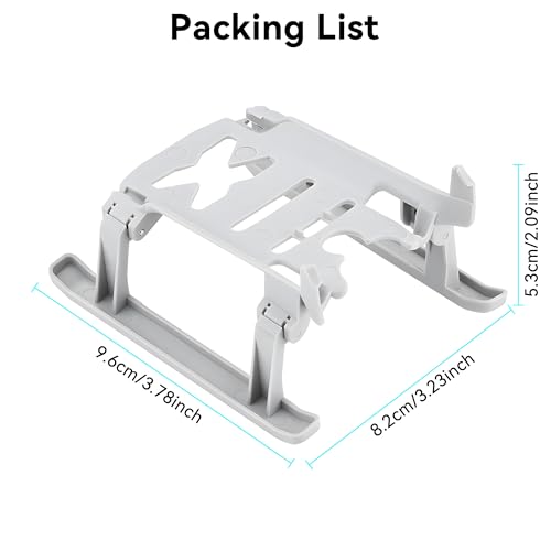 Landing Gear for Mini 4 Pro Foldable Extended Heightening Landing Legs Protector Kit Compatible with DJI Mini 4 Pro Drone Fly Accessories