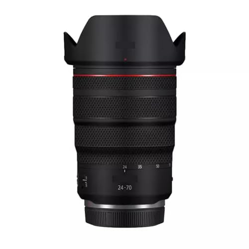 for Canon RF 24-70mm F2.8L is Lens Skin Camera Vinly Wrap Flim Full Body Decorative Sticker Cover Decal 24-70 2.8(Matte Black) - color: Matte Black