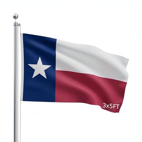 SSK® Texas Outdoor Flag - Large 3' x 5', Weather-Resistant Polyester - color: Texas