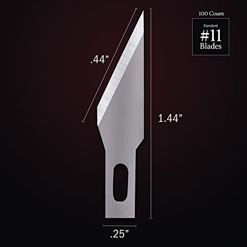 WA Portman Hobby Knife Blades – 100pc SK5#11 Craft Blade, Xacto Blades