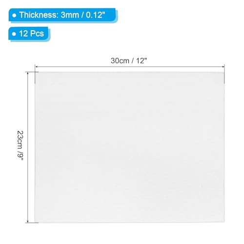 PATIKIL 12x9 Canvas Boards for Painting, 12Pack Cotton Rectangle,White - size: 12x9"