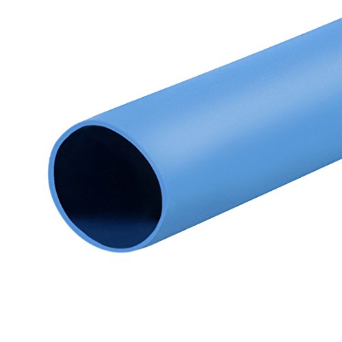 uxcell Heat Shrink Tubing 1/8"(3mm) Dia 5m 2:1 Heat Shrink Tube Wire Wrap Blue - color: Blue, size: 3mmx5m