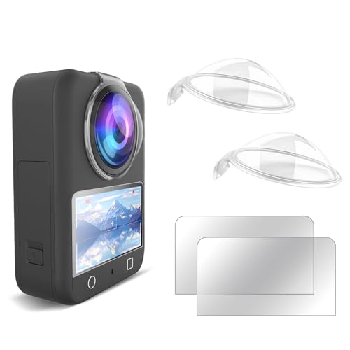Lens Guard/Lens Protective Cover Compatible with DJI Osmo 360,Transparent lens protectors for osmo 360 with Lens Screen Protector for DJI Osmo 360 (2 Sets)