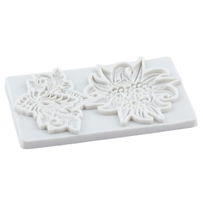 Flower Polymer Clay Mold Baroque Relief Flower Silicone Molds - color: Style G