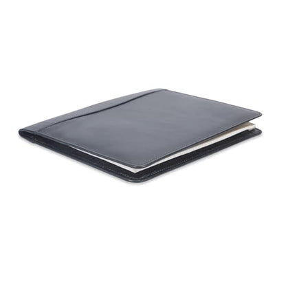 Heavy Duty Buffalo Leather Legal Pad Portfolio Organizer - Black - color: Black