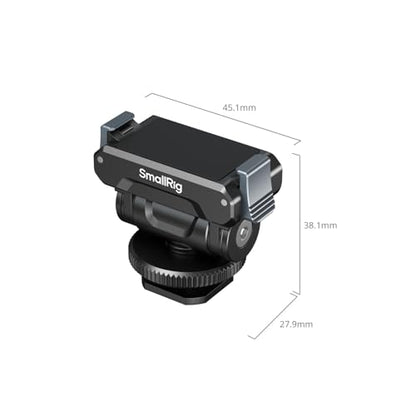 SMALLRIG Cold Shoe Adapter Mount for DJI Osmo 360 / Action 5 Pro / 4/3 - style: Cold Shoe Mount-Aluminum