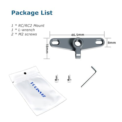 Bike Mount Tripod Adapter for DJI RC/RC2 Remote Control, Neck Strap Holder with 1/4" Screw Hole for DJI Mini 4/Mini 3 Pro