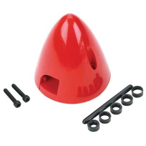 Du-Bro 280 2-1/4" Red Spinner - color: Red, size: 2-1/4"