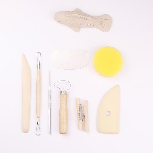 Clay Carving, Clay Sculpture Set, 8-Piece Set of Clay Tools