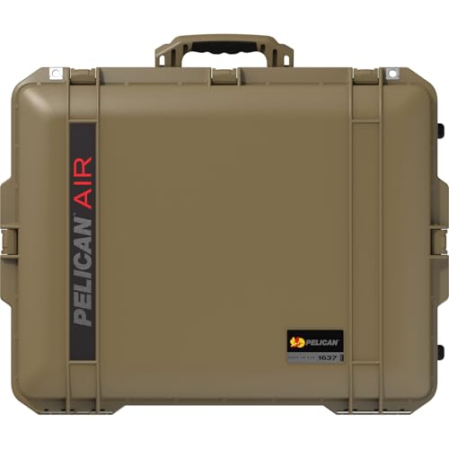 Pelican Air 1637 Multi-Purpose Hard Case with Foam for Camera, Drone, Equipment, Gear, Electronics, Overlanding, Camping, Travel and Pistol (OCP Tan)