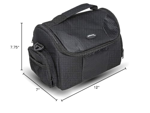 Ultimaxx Large Carrying Case/Gadget Bag for Sony,Nikon, Canon, Olympus, Pentax, Panasonic, Samsung & Many More SLR Cameras & Camcorders