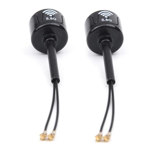 YoungRC FPV 5.8G LHCP Antenna High Gain 3Dbi FPV Mini Antenna, Black - color: Black