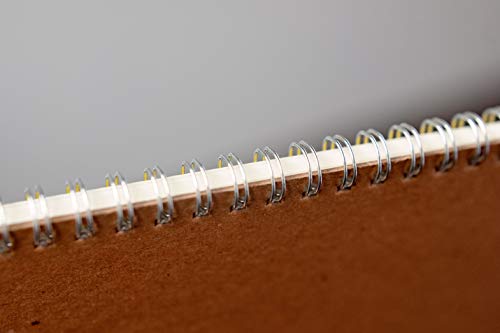 Strathmore 300 Series Wire Bound Charcoal Pad, 64 lb. Laid Surface, 9 X 12 inches, White, 32 Sheets (330-9) - size: 9x12