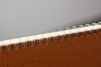 Strathmore 300 Series Wire Bound Charcoal Pad, 64 lb. Laid Surface, 9 X 12 inches, White, 32 Sheets (330-9) - size: 9x12