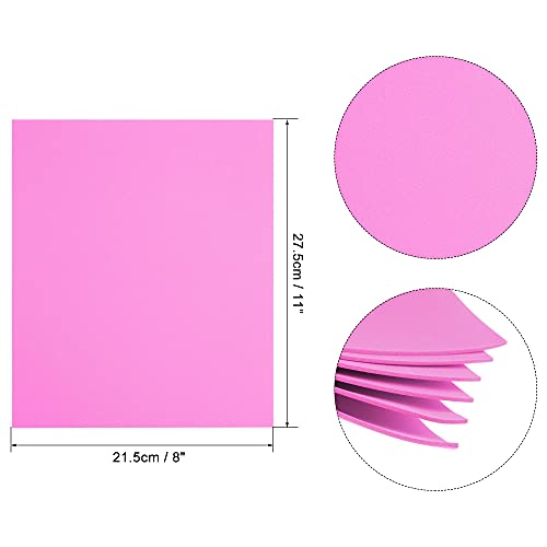 uxcell Dark Pink EVA Foam Sheets 11 x 8 inch 1.7mm Thickness for Crafts DIY Projects, 12 Pcs - color: Dark Pink