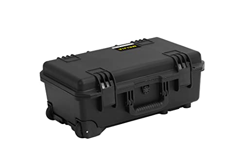 MEIJIA Premium Waterproof Rolling Hard Camera Case,Hard Protective Case with customizable fit foam and wheels,Full Protection with Light&Convenient Design,Elegant Black (21.7"x14.1"x8.8") - size: 21.7"x14.1"x8.8"