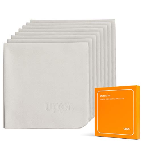 UPPERCASE Designs GhostBlanket Microfiber Cleaning Cloth for Glasses, Tablet, Laptop Screens, Phone Screens, Camera Lenses (8 Pack) - size: 8 Pack