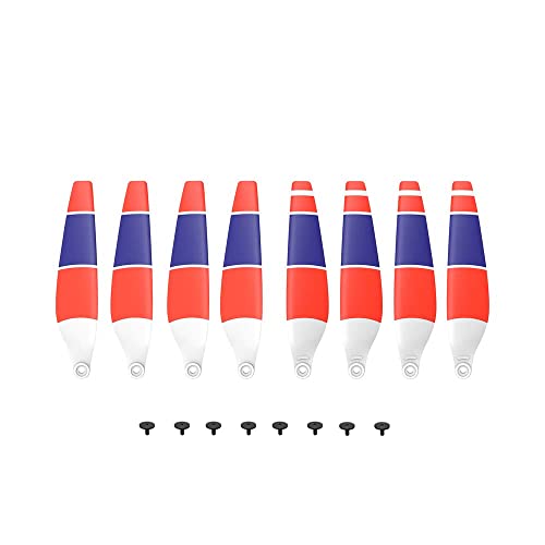 8pcs Propellers for DJI Mini 3 Pro Drone 6030F Prop Accessories Less Lower Noise Reduction Quick Release Propeller (red Blue White 8) - size: red blue white 8