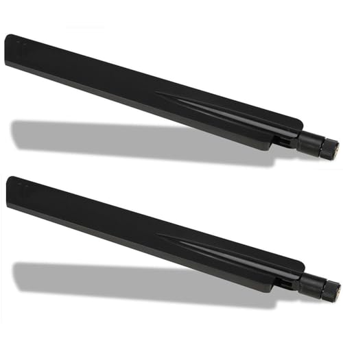 (2-Pack) Dual Band 2.4GHz 5.8GHz WiFi Antenna 10dBi SMA Male Antenna for Wireless Vedio Security IP Camera Recorder Surveillance Recorder Truck Trailer Rear View Backup Camera Reversing Monitor - style: SMA-Male