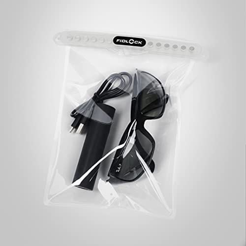 FIDLOCK Hermetic Dry Bag Flexible Magnetic Bag, Multi, Transparent White - color: Transparent White, size: Multi