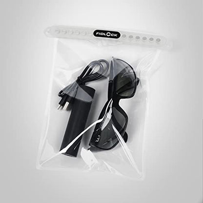 FIDLOCK Hermetic Dry Bag Flexible Magnetic Bag, Multi, Transparent White - color: Transparent White, size: Multi