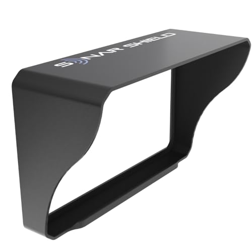 Lowrance Eagle Eye 9 Visor by Sonar Shield | Clip-On Sun Shade | Anti-Glare Screen Protector | Made in USA