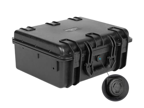Monoprice Weatherproof Hard Case with Customizable Foam - Shockproof, IP67 Level Dust and Water Protection Up to 1 Meter Depth , 19in x 16in x 8in, 28.5 Liter, Black - Pure Outdoor Collection - color: Black, size: 28.5 Liter