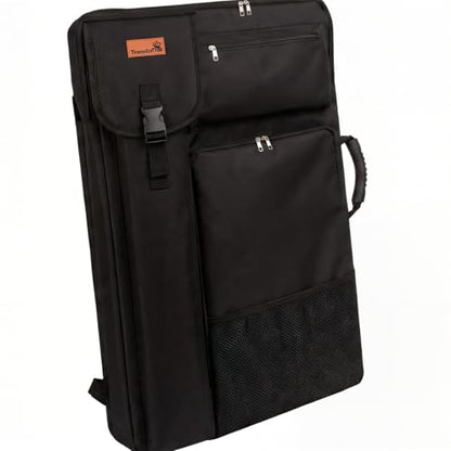 TreochtFUN Art Portfolio Case 24" x 18" - Medium Artist Backpack - color: black