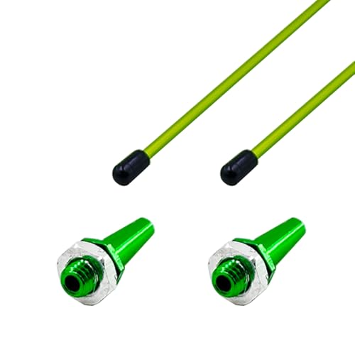 2PCS RC Boat Aluminium M6 Antenna Mount Base with Antenna Tube Sleeve for RC Boat Ship Car DIY Model Toy Building Parts (Green) - color: Green