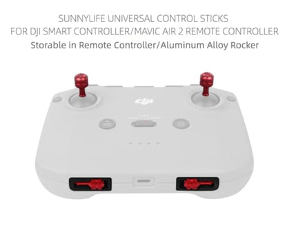 adjustable joystick combo drone remote hand motion controller rocker aluminium alloy replacement accessories (Red) - color: Red