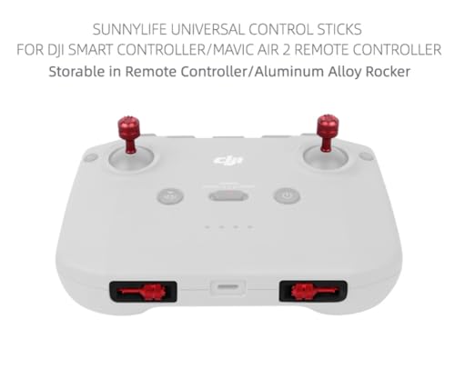adjustable joystick combo drone remote hand motion controller rocker aluminium alloy replacement accessories (Red) - color: Red