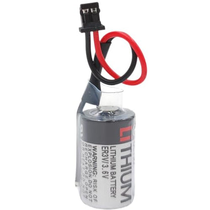 30-Pack 1000mAh ER3V 3.6V PLC Lithium Battery Compatible for JZSP-BA01 (with 2 Pin Black Connector)