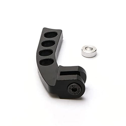 Sliver Aluminum Alloy Neck Strap Balancer with 4 Holes for RC Transmitter Flysky Futaba (Horizontal Hang)