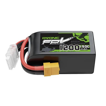 OVONIC 22.2V 150C 1200mAh 6S Lipo Battery with XT60 Plug