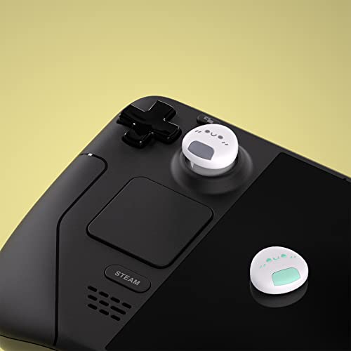 PlayVital Thumb Grip Caps for Steam Deck LCD, Silicone Thumbsticks Grips Joystick Caps for Steam Deck OLED - Onigiri - color: Onigiri
