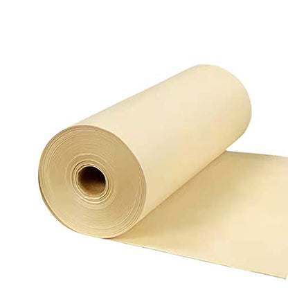 MEGREZ Roll Pack Thicken Chinese Calligraphy Paper - color: Yellow, size: 13.8 in x 328 ft