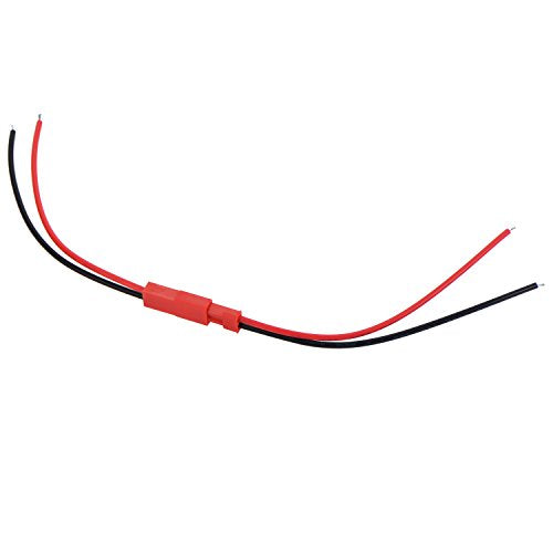 Eboot 20 Pairs 2 Pin Connector Male Female Plug Cable Wire, 22 Awg LED Rc