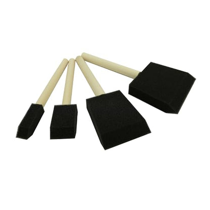 Foam Brush 25pcs with High Density Foam (1/2", 1", 2", 3") - size: 1/2"-3" assorted 25pcs